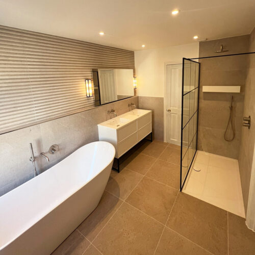 Bathroom with minimalist design Surrey